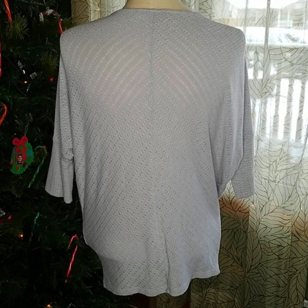 Philosophy Sweater Top Women's medium Grey Bin10 - Picture 3 of 6